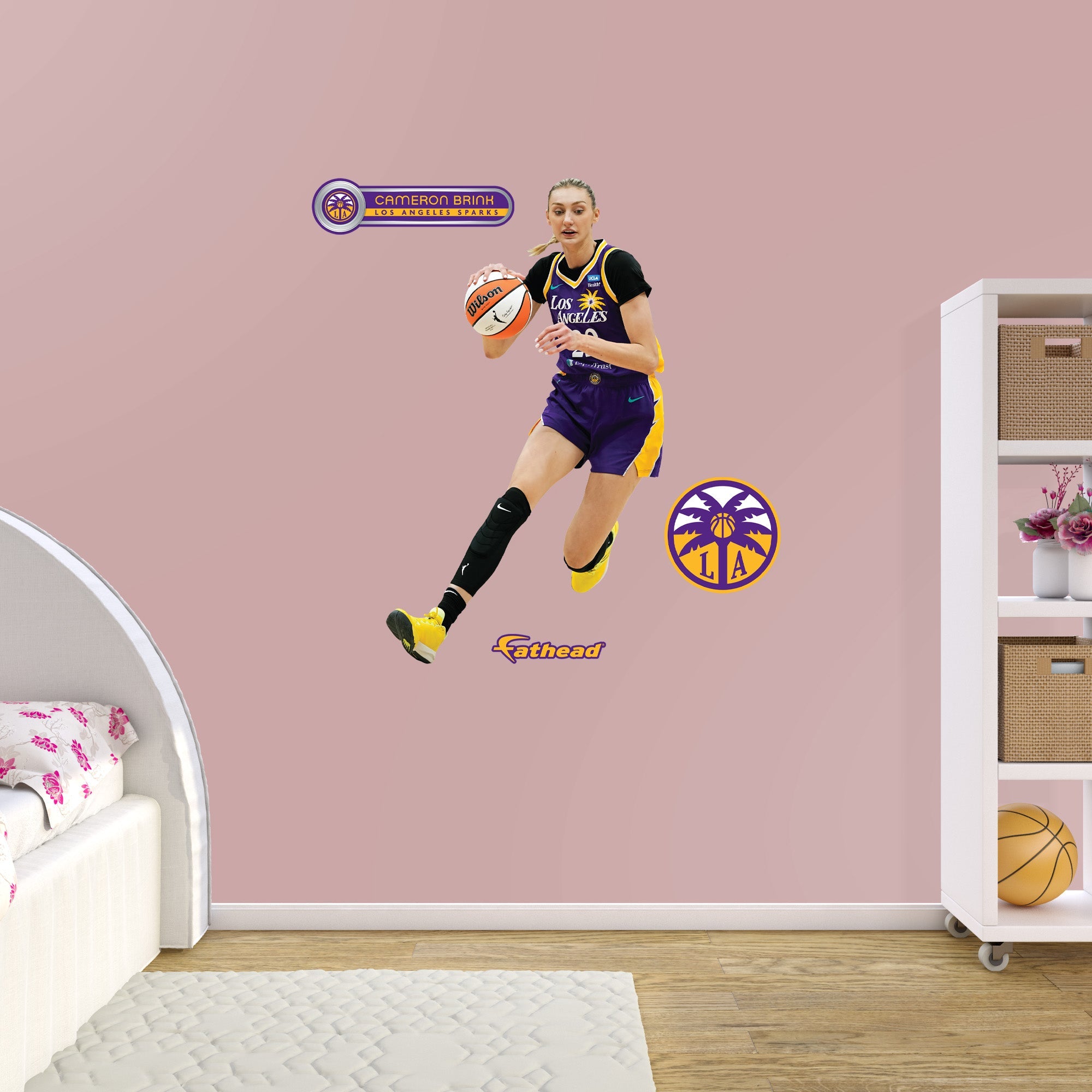 Cameron Brink - RealBig Collection - Official WNBA - Los Angeles Sparks - Reusable Vinyl Wall Decals