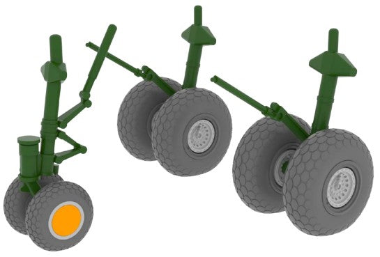 Eduard 648132 1/48 Aircraft- B29 Wheels for RVL (Photo-Etch & Resin)
