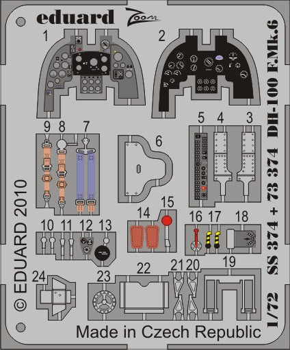 Eduard 73374 1/72 Aircraft- DH100 F Mk VI for AMR (Painted)