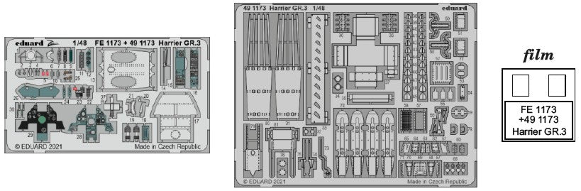 Eduard 491173 1/48 Aircraft- Harrier GR3 for KIN (Painted)