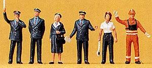 Preiser 10236 HO Scale Railroad Personnel -- 1989 Railroad Personnel