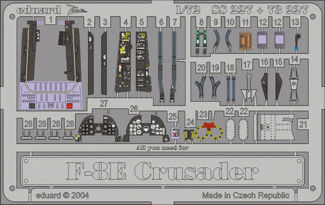 Eduard 73227 1/72 Aircraft- F8E Crusader for ACY (Painted)