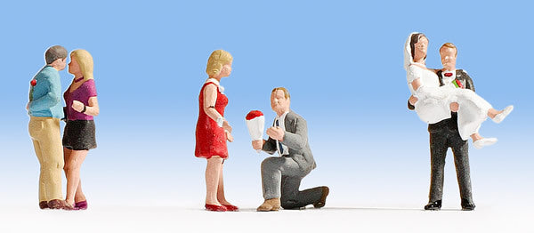 Noch 15861 HO Scale Stages of Love -- pkg(6)