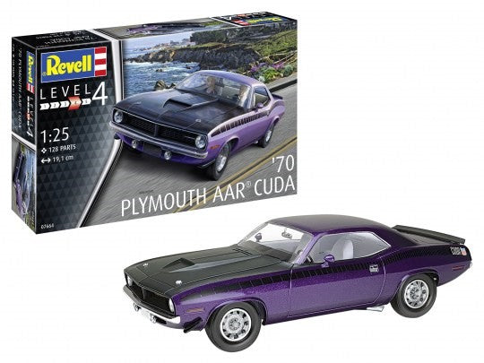 Revell 7664 1/25 1970 Plymouth AAR Cuda Car