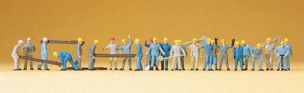 Preiser 14403 HO Scale Railroad Personnel -- Track Workers