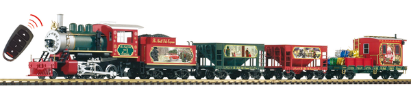 PIKO 38123 G Scale Christmas Freight R/C Starter Set, 120V