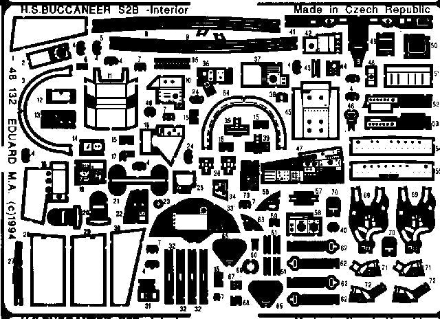 Eduard 48132 1/48 Aircraft- HS SZB Interior for ARX