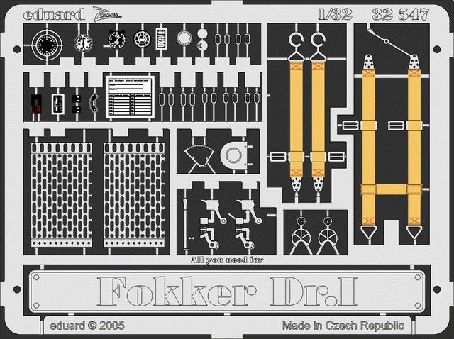 Eduard 32547 1/32 Aircraft- Fokker Dr I for ROD (Painted)