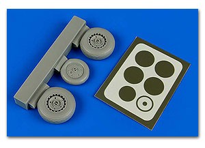 Aires 4676 1/48 Me262A/B Wheels & Paint Masks For HBO