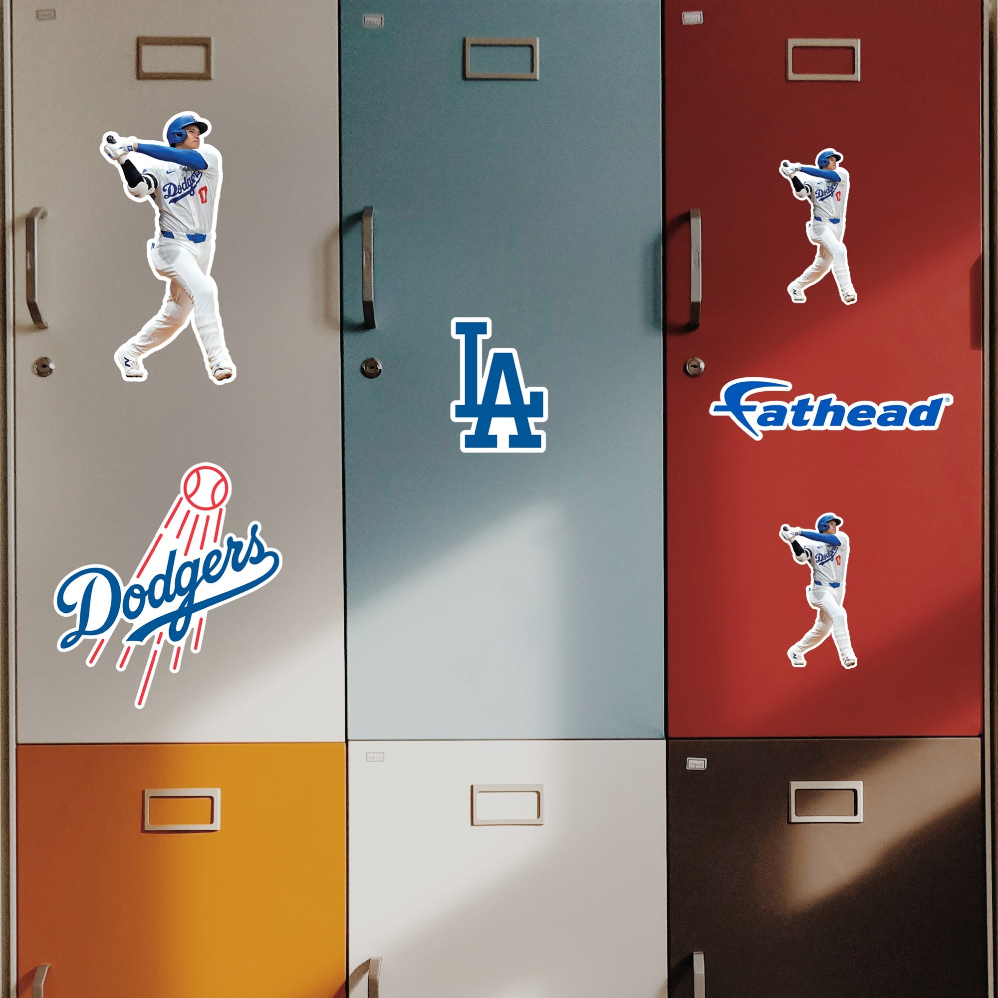 Shohei Ohtani - 5 Minis (Mixed Sizes) - Official MLB - Los Angeles Dodgers - Reusable Vinyl Decals