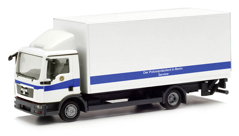 Herpa 95648 1/87 Scale Berlin Police - Man Tgl Box Truck