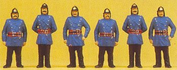 Preiser 12102 HO Scale 1900s Figures -- Firemen