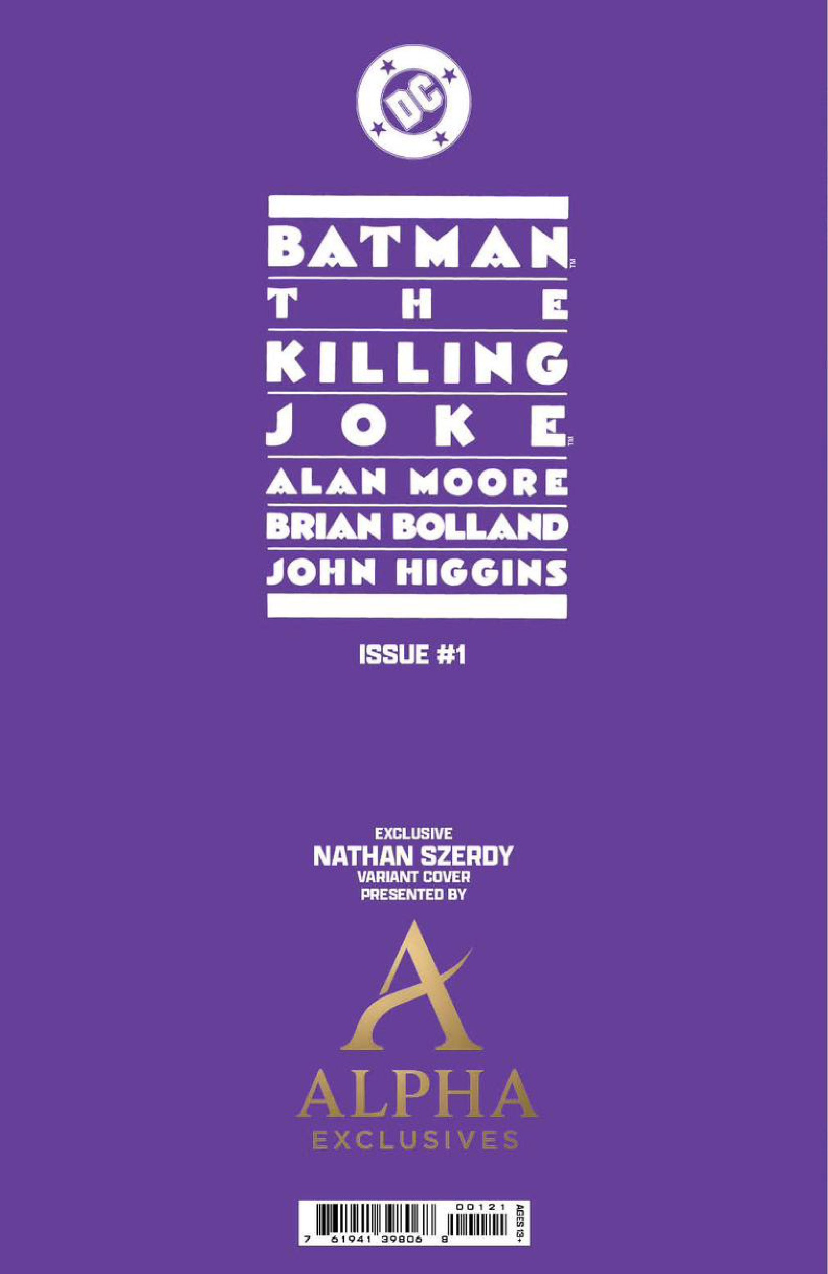 [FOIL] Batman: The Killing Joke #1 Facsimile Reprint Nathan Szerdy Exclusive Virgin Var (02/2026)