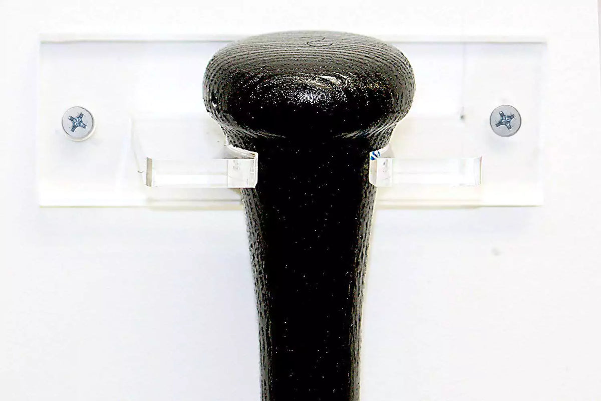 Acrylic Baseball Bat Wall Mounts Brackets – Clear, Baseball Bat Hanger