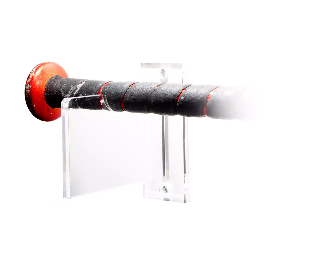 Acrylic Baseball Bat Wall Mounts Brackets – Clear, Baseball Bat Hanger