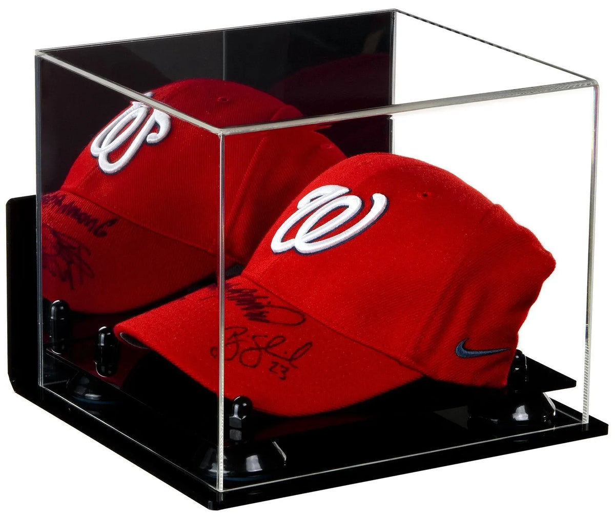 Acrylic Baseball Cap Display Case - Mirror Wall Mounts (A006/V21)