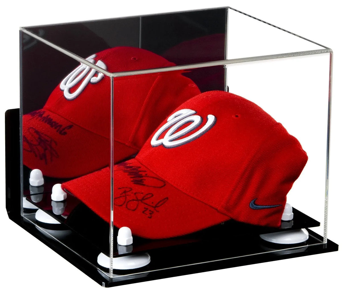 Acrylic Baseball Cap Display Case - Mirror Wall Mounts (A006/V21)