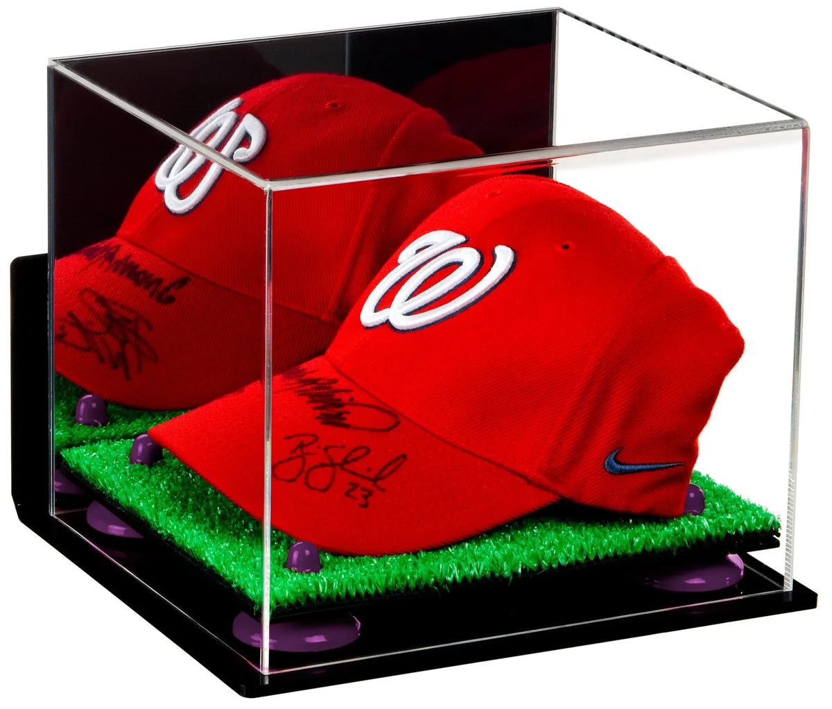 Acrylic Baseball Cap Display Case - Mirror Wall Mounts (A006/V21)