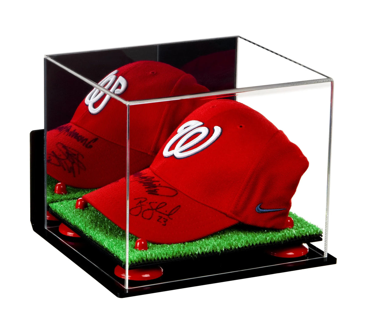 Acrylic Baseball Cap Display Case - Mirror Wall Mounts (A006/V21)