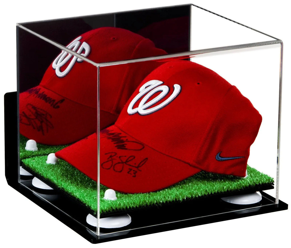 Acrylic Baseball Cap Display Case - Mirror Wall Mounts (A006/V21)