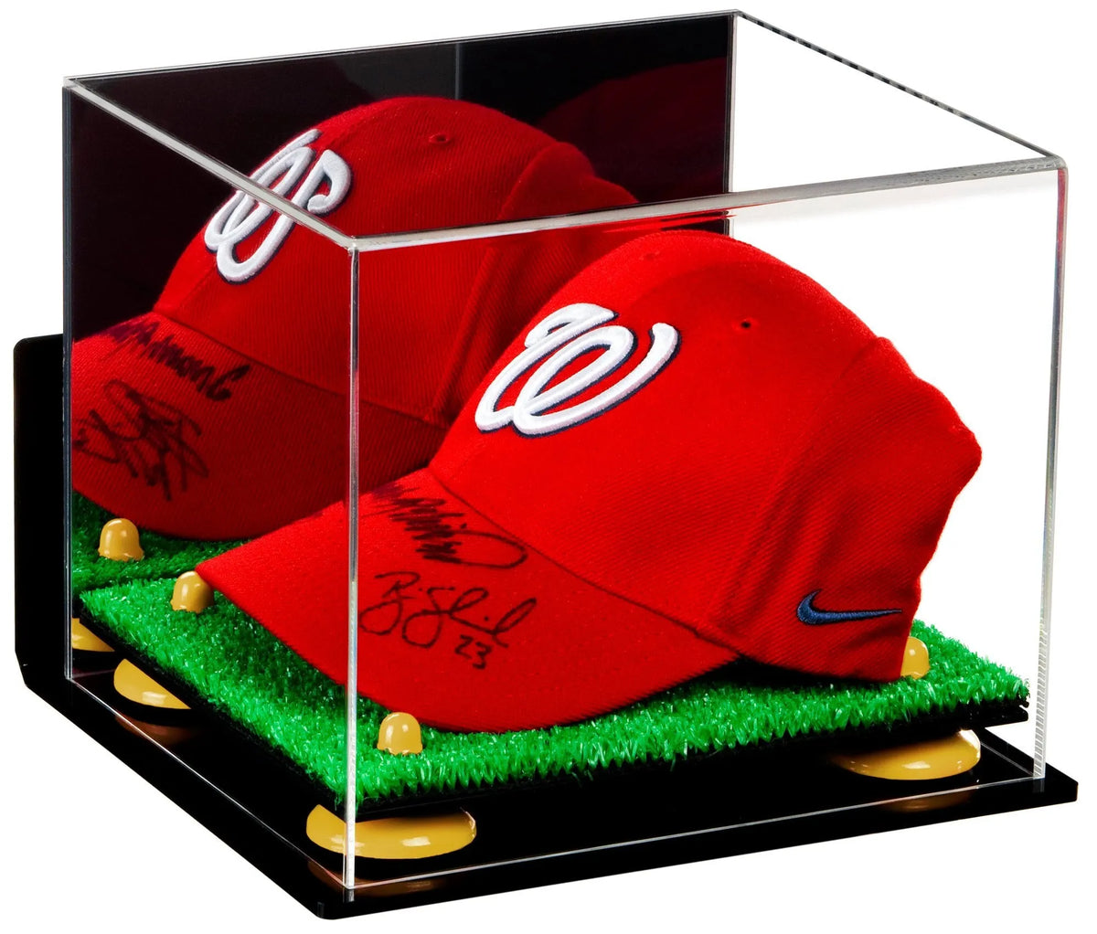 Acrylic Baseball Cap Display Case - Mirror Wall Mounts (A006/V21)