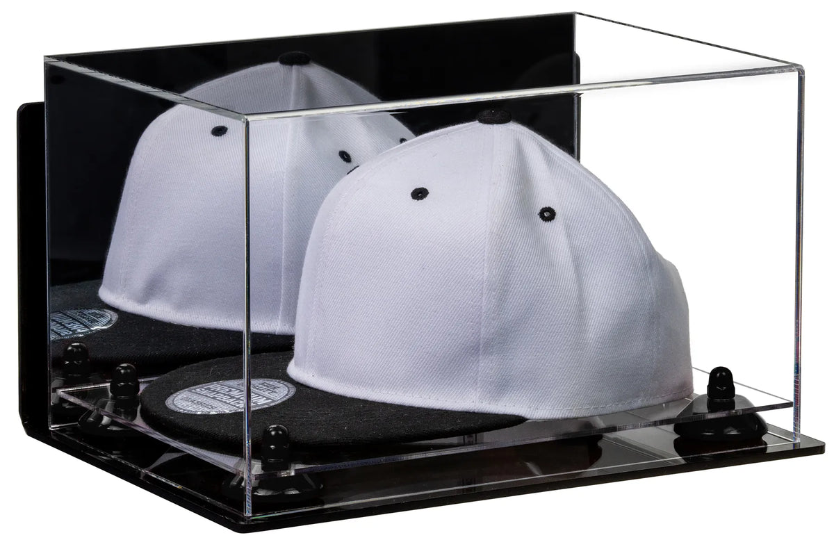 Snapback Hat or Baseball Cap Display Case - Mirror Wall Mount (A018/V40)