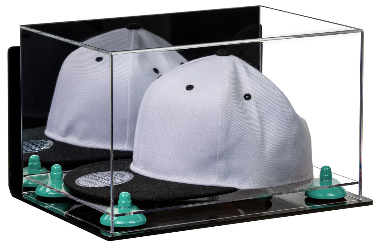 Snapback Hat or Baseball Cap Display Case - Mirror Wall Mount (A018/V40)