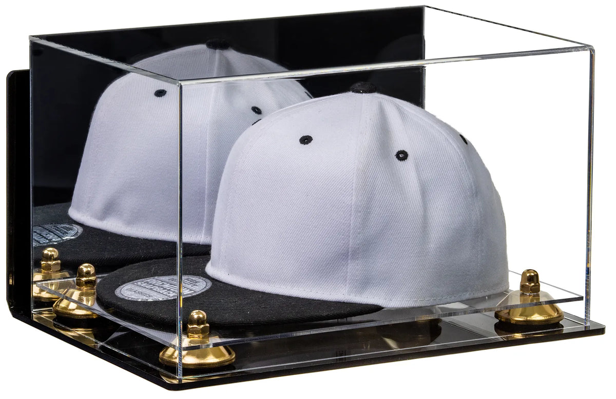 Snapback Hat or Baseball Cap Display Case - Mirror Wall Mount (A018/V40)