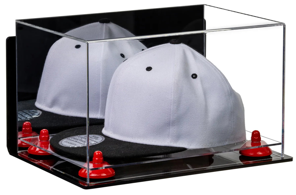 Snapback Hat or Baseball Cap Display Case - Mirror Wall Mount (A018/V40)
