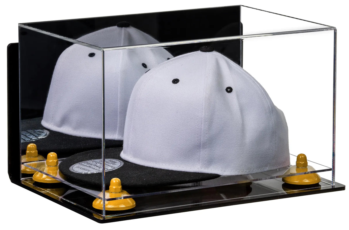 Snapback Hat or Baseball Cap Display Case - Mirror Wall Mount (A018/V40)