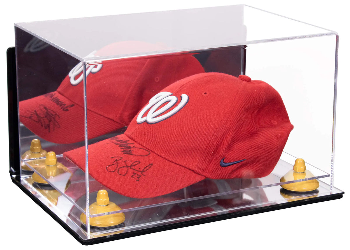 Snapback Hat or Baseball Cap Display Case - Mirror Wall Mount (A018/V40)