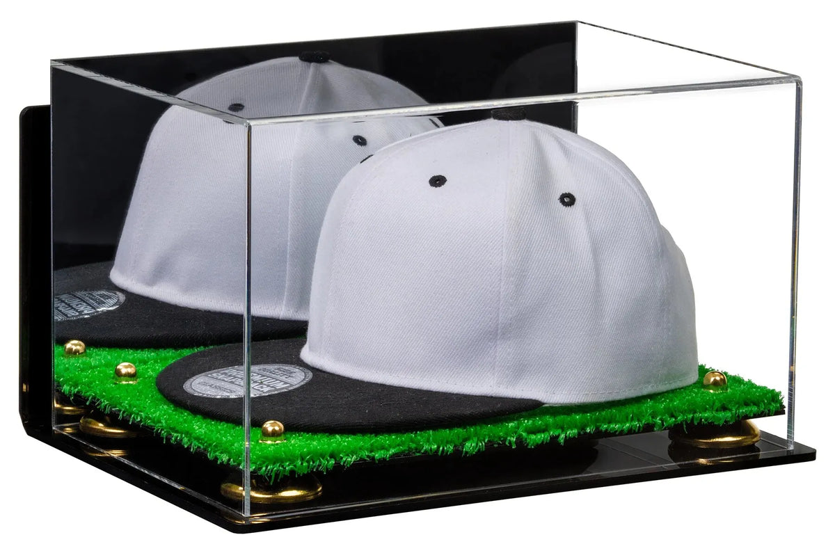 Snapback Hat or Baseball Cap Display Case - Mirror Wall Mount (A018/V40)