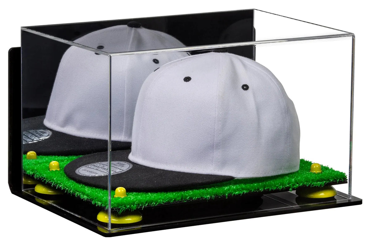 Snapback Hat or Baseball Cap Display Case - Mirror Wall Mount (A018/V40)