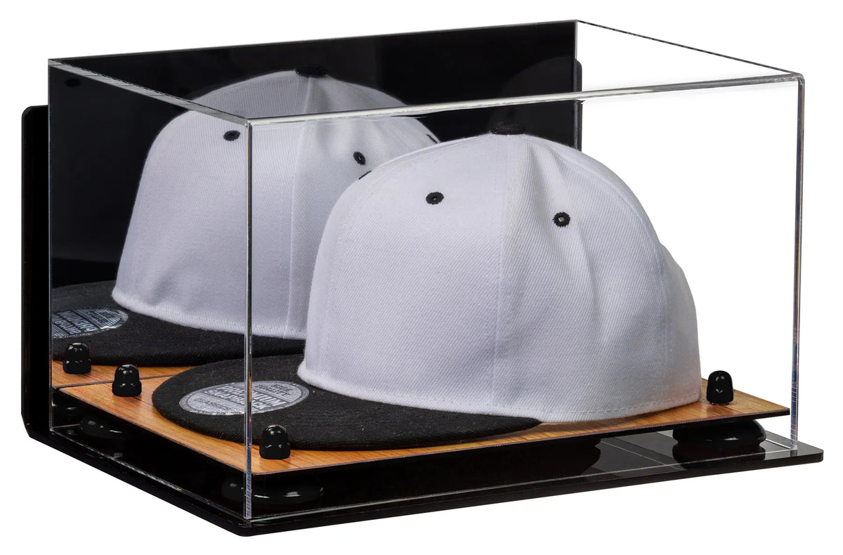Snapback Hat or Baseball Cap Display Case - Mirror Wall Mount (A018/V40)