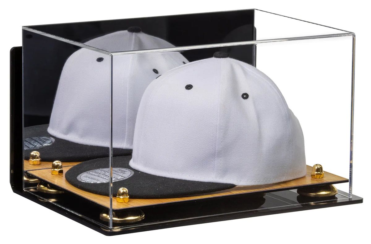 Snapback Hat or Baseball Cap Display Case - Mirror Wall Mount (A018/V40)