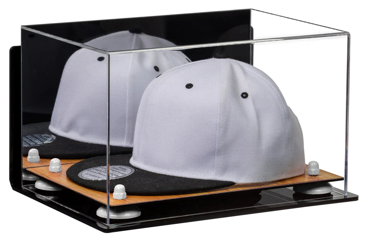 Snapback Hat or Baseball Cap Display Case - Mirror Wall Mount (A018/V40)