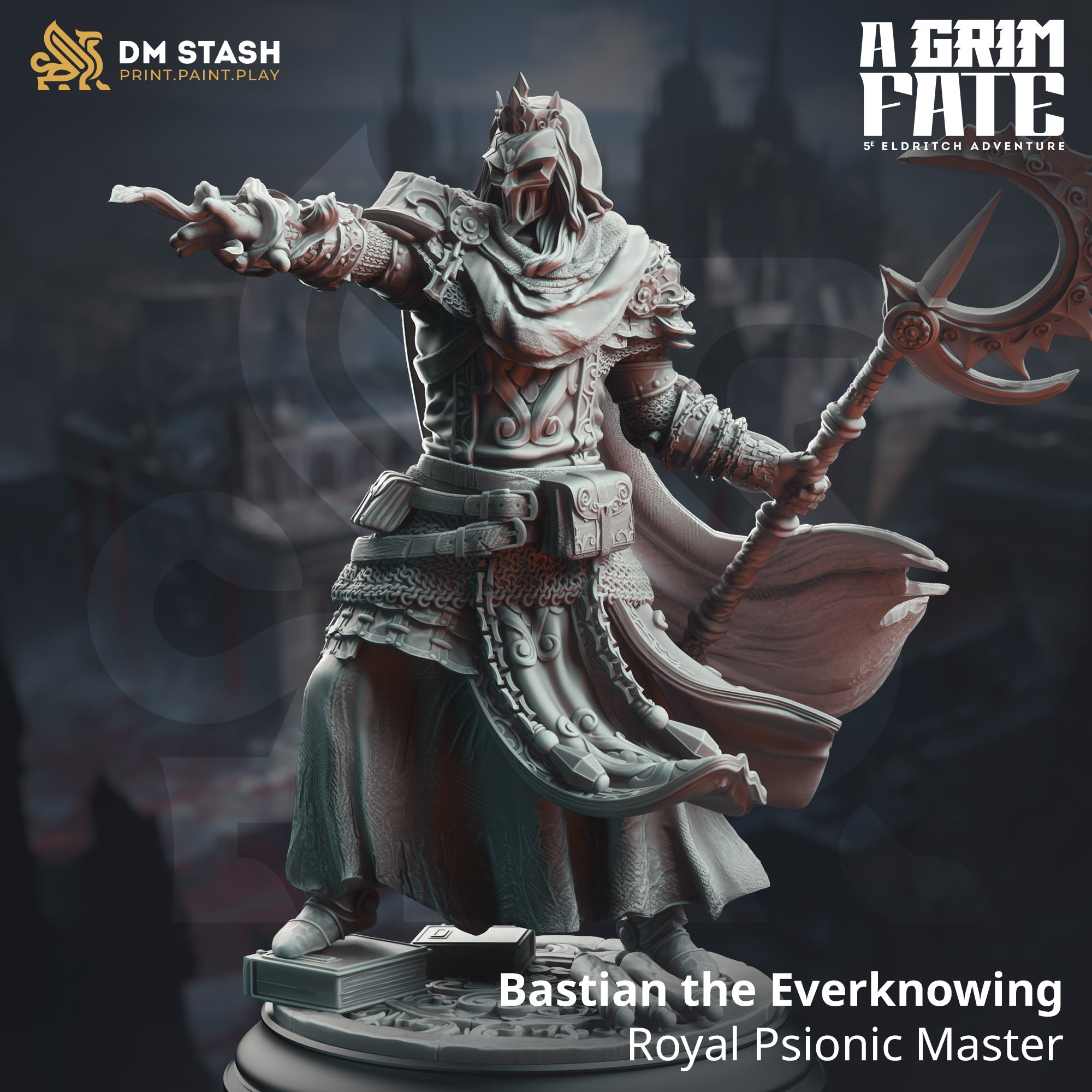 Bastian the Everknowing, Royal Psionic Master (Male Human Sorcerer)