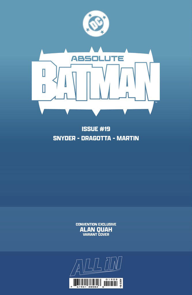 Absolute Batman #19 ALAN QUAH Exclusive Virgin Variant