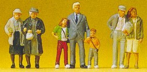 Preiser 10325 HO Scale Pedestrians -- Shopping Promenade