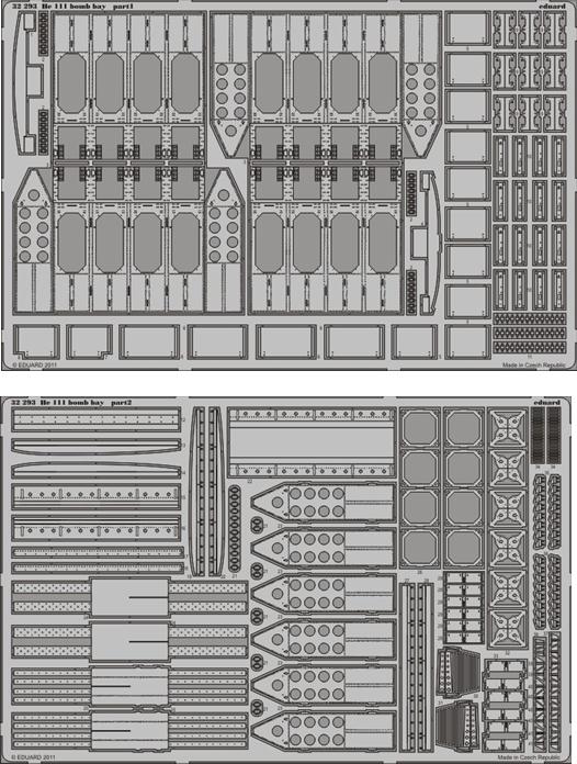 Eduard 32293 1/32 Aircraft- He111 Bomb Bay for RVL