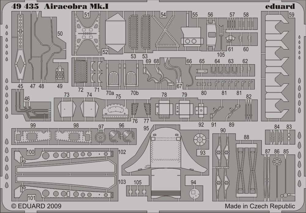 Eduard 49435 1/48 Aircraft- Airacobra Mk I for HSG (Painted Self Adhesive)
