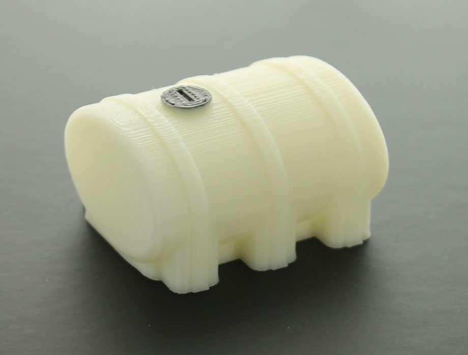 3D To Scale 50-322-WT 1/50 Scale Elliptical Leg Tank - 1500 Gallon