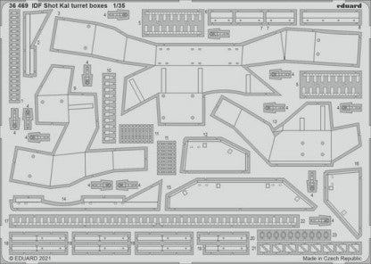 Eduard 36469 1/35 Armor- IDF Shot Turret Boxes for AUH