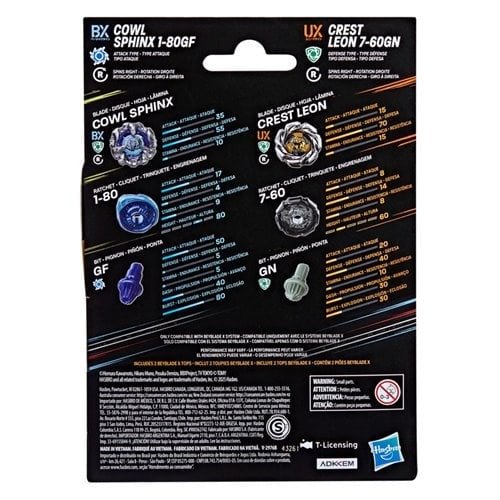 Beyblade X  Dual Pack Set - Select Set(s)