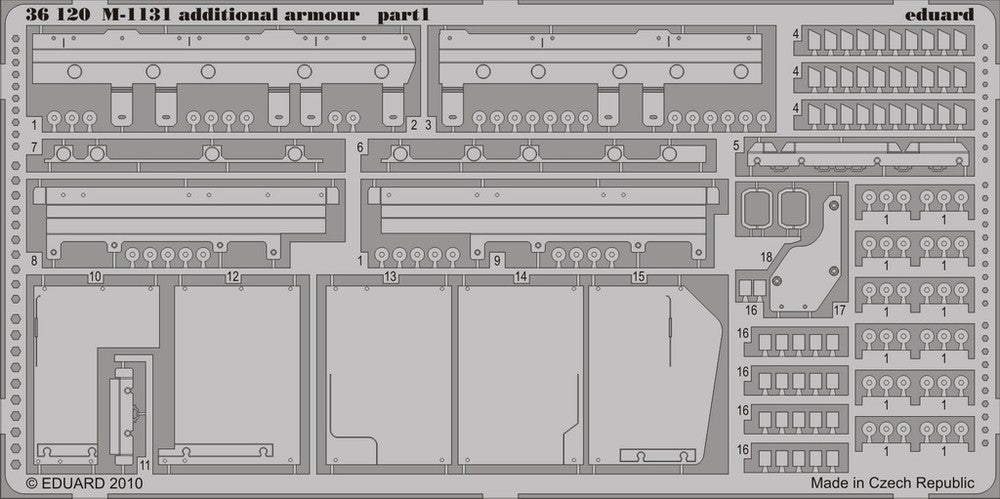 Eduard 36120 1/35 Armor- M1131 Additional Armor for TSM
