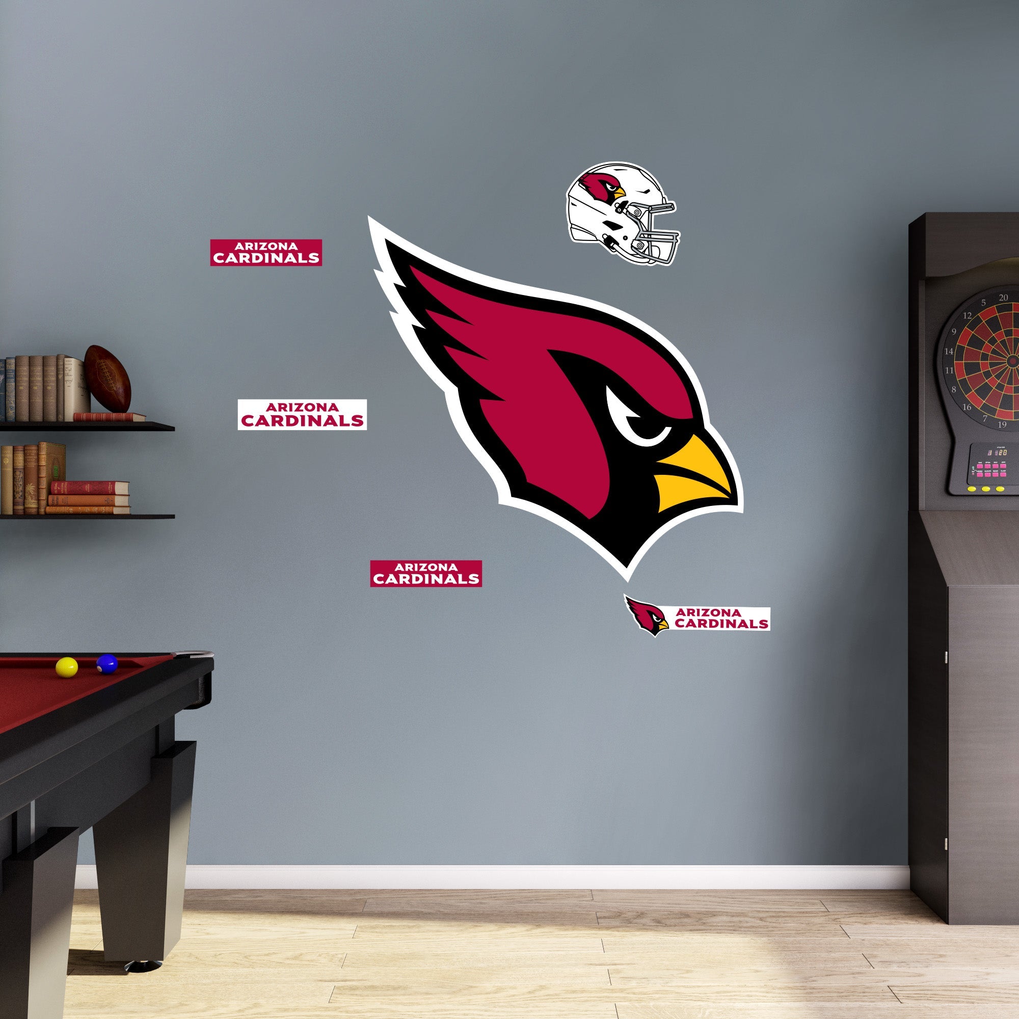 Arizona Cardinals - RealBig Logo Collection - Official NFL - Reusable Vinyl Wall Decals
