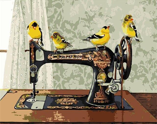 Bird Art Sewing Machine