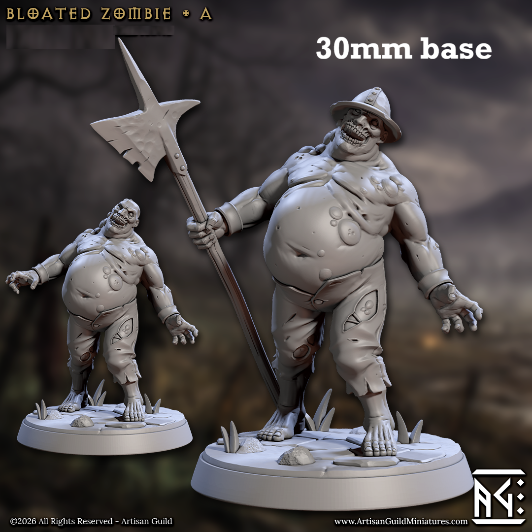 Bloated Zombie: Sculpt A (Male Zombie)