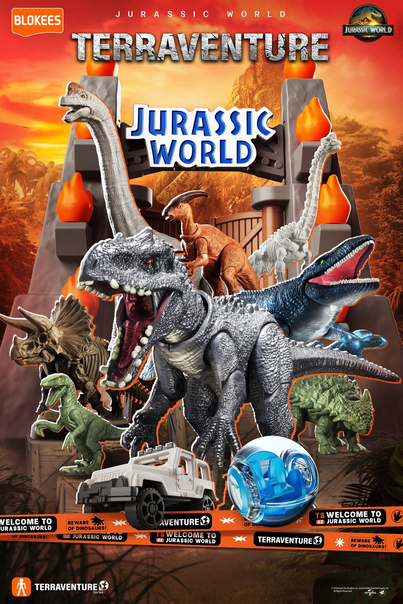 Blokees | Jurassic World | Terraventure Surprise 02 | Welcome to Jurassic World [Single Blind Box] | (Pre-Order)