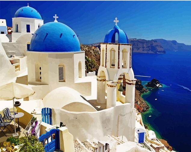 Blue Santorini Banlana